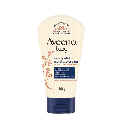 Aveeno Baby Soothing Relief Face & Body Moisture Cream - Oatmeal For Dry, Sensitive & Gentle Skin