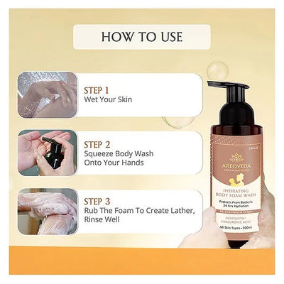 AreoVeda Hydrating Body Foam Wash For Moms