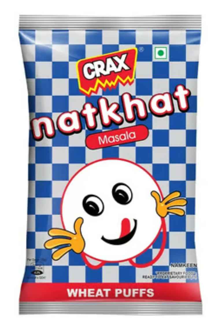 Crax Masala Natkhat Wheat Puff Crisps 82G