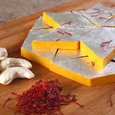 Madhvi Dairy Kesar Kaju Katli | 500 gms