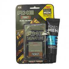 Axe Ticket Chocolate Fragrance , 17ml (Free Pond`s Men Oil Clear Facewash,15g)