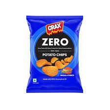 Crax Zero Masala Punch Potato Chips 65G