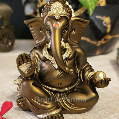 Gold Art India Gaddi Ganesh Idol