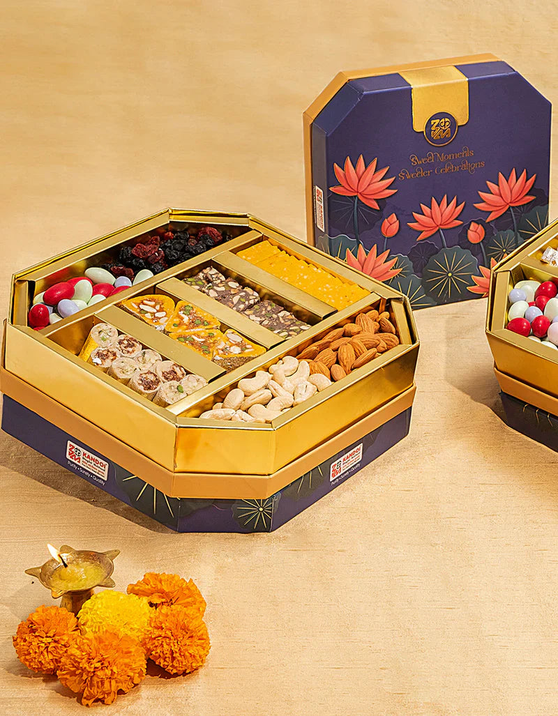 Kandoi Bhogilal Mulchand Ahmedabad Dryfruit Sweets Box - 500 gms