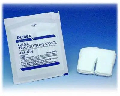 Tracheostomy Drain Sponges Sterile 4" x 4"  Dumex