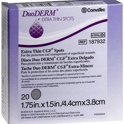 Duoderm Spots Dressings Extra Thin CGF 20-Pack
