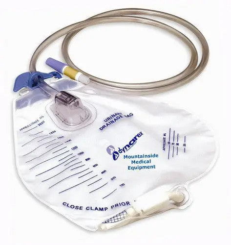 Urinary Drainage Bag 2000 mL Capacity, Anti-Reflux Valve & Air Vent
