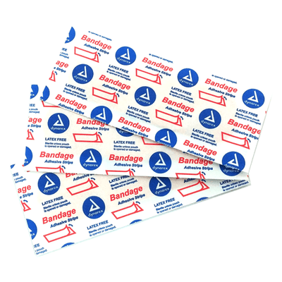 Adhesive Bandaids, Fabric & Plastic, 100/Box
