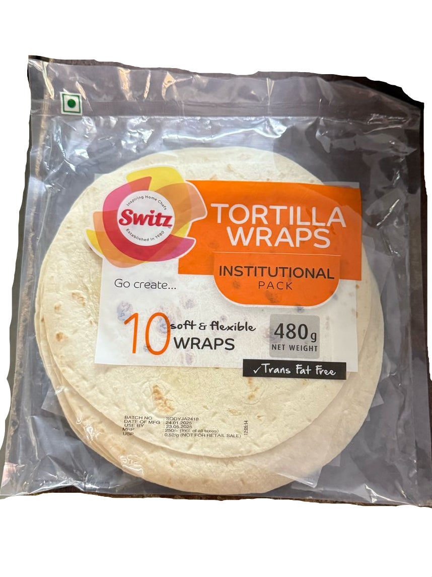 Switz Tortilla Wraps - 10 Wraps - 480g