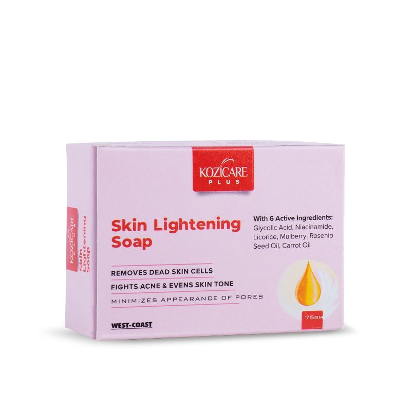 4x Kozicare Plus Skin Lightening Soap (75g each) - Pack of 4