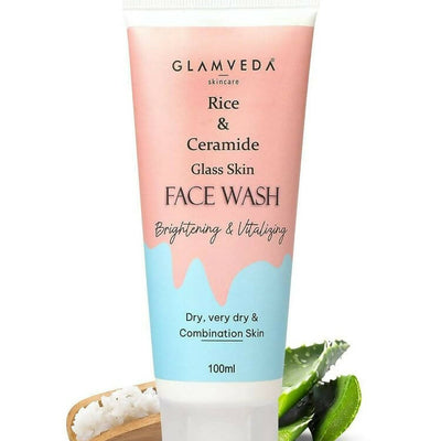 Glamveda Rice & Ceramide Glass Skin Face Wash