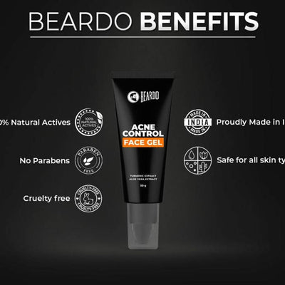 Beardo Acne Control Face Wash & Acne Control Face Gel Combo