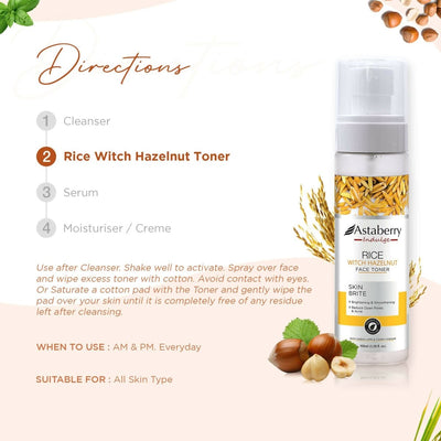 Astaberry Indulge Rice & Witch Hazelnut Facial Toner
