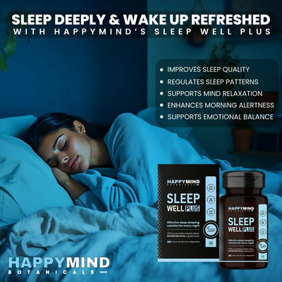 HappyMind Botanicals Sleep Well Plus Veg Tablets