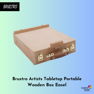 Brustro Artists' Tabletop Portable Wooden Box Easel