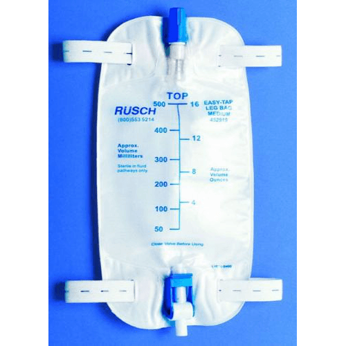 Rusch Urinary Leg Bag with Easy Tap Drainage Valve