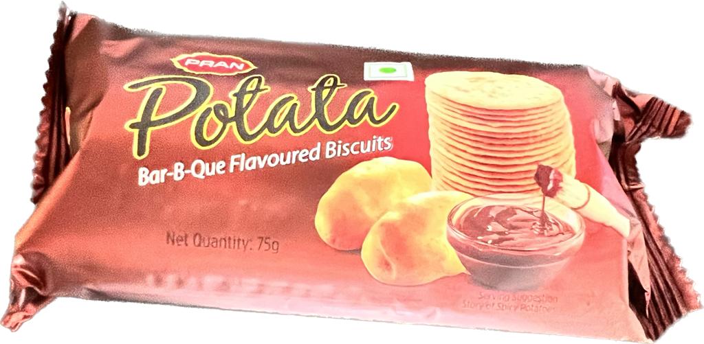 Pran - Potata Bar-B-Que flavoured biscuit 75GM