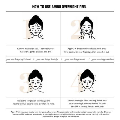 Aminu Overnight Peel for Dull, Uneven Skin & Congested Pores