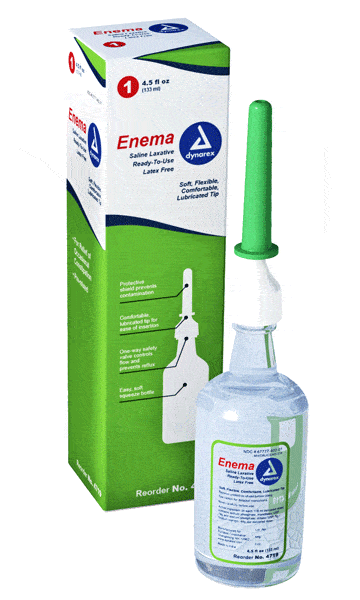 Enema, Sodium Phosphate Laxative with Soft Lubricated Tip