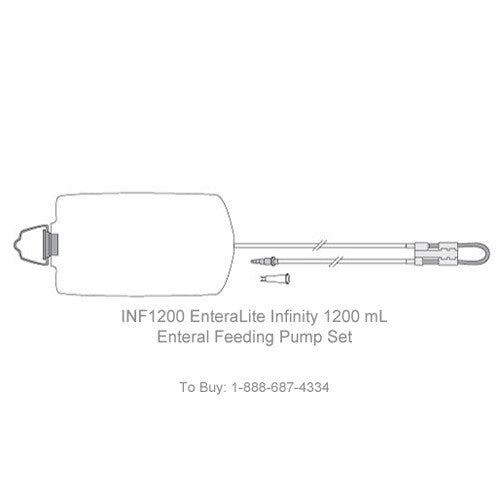 EnteraLite Infinity 1200mL Enteral Pump Delivery Set