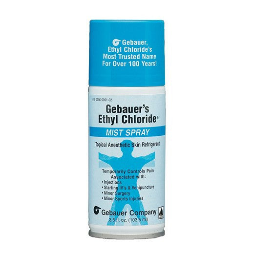 Gebauer's Ethyl Chloride Skin Refrigerant Spray Mist Topical Anesthetic