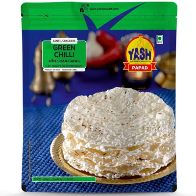 Yash Green Chilli Papad | 400 Gms