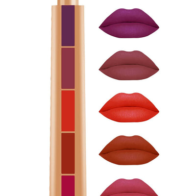 Favon Angel Rose 5in1 Multicolor Lipstick(G)