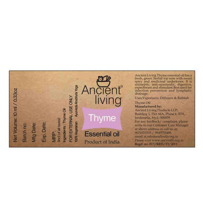 Ancient Living Thyme Essential Oil