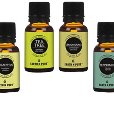 Earth N Pure Essential Oils (Rosemary, Eucalyptus, Tea Tree, Lemongrass, Peppermint & Lavender)