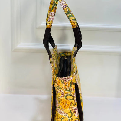 Classical Tote Yellow Bag For Women
