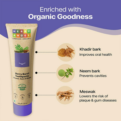 Herby Angel Baby Toothpaste Berry Burst - Herbal Kids
