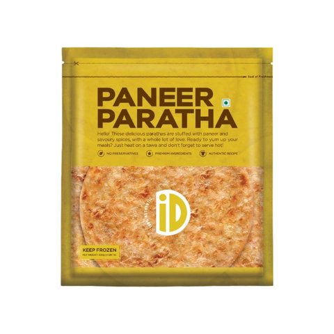 iD Fresh Paneer Paratha - 4 x 100 g (4 pieces)