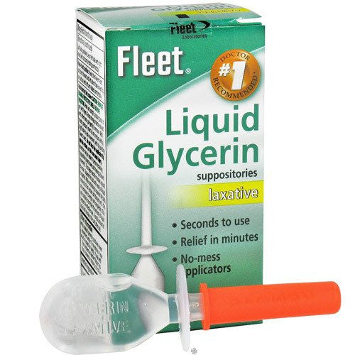 Fleet Liquid Glycerin Suppositories for Constipation Relief 4 Count