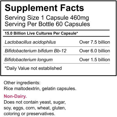 Florajen Acidophilus Probiotic Digestive Health, 30 Capsules *Refrigerated*