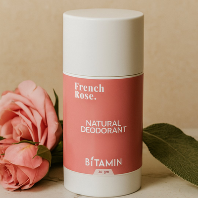 Bitamin French Rose Natural Deodorant Roll On