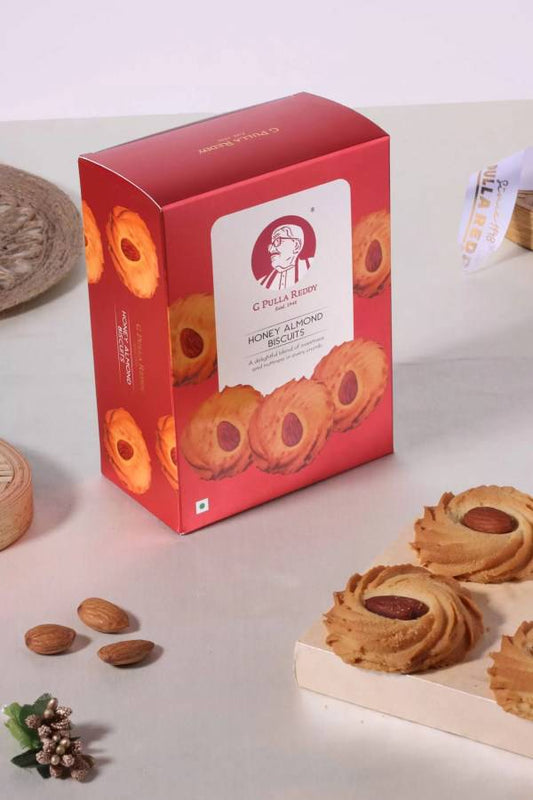 G Pulla Reddy Sweets Honey Almond Biscuits 150 gms