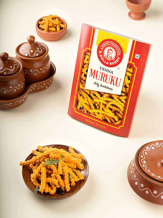G Pulla Reddy Sweets Venna Murkulu -250 gms