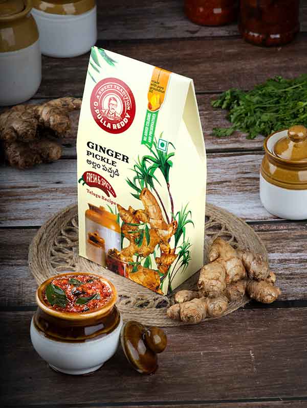 G Pulla Reddy Sweets Ginger Pickle 400 gms