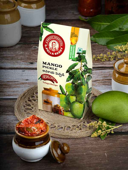 G Pulla Reddy Sweets Mango Pickle Flight Pack 400 gms