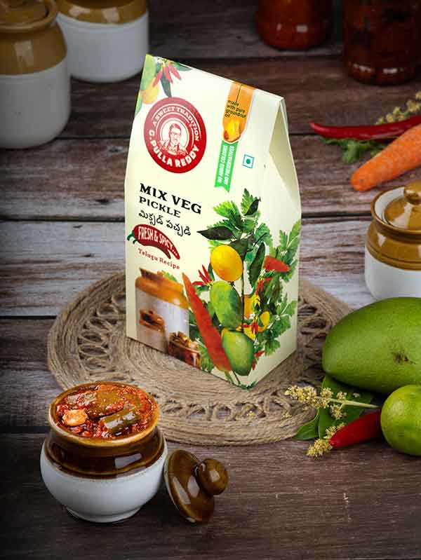 G Pulla Reddy Sweets Mix Veg Pickle 400 gms