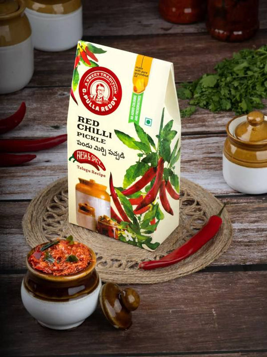 G Pulla Reddy Sweets Red Chili Pickle 400 gms