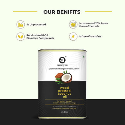 Anveshan Wood Pressed Coconut Oil