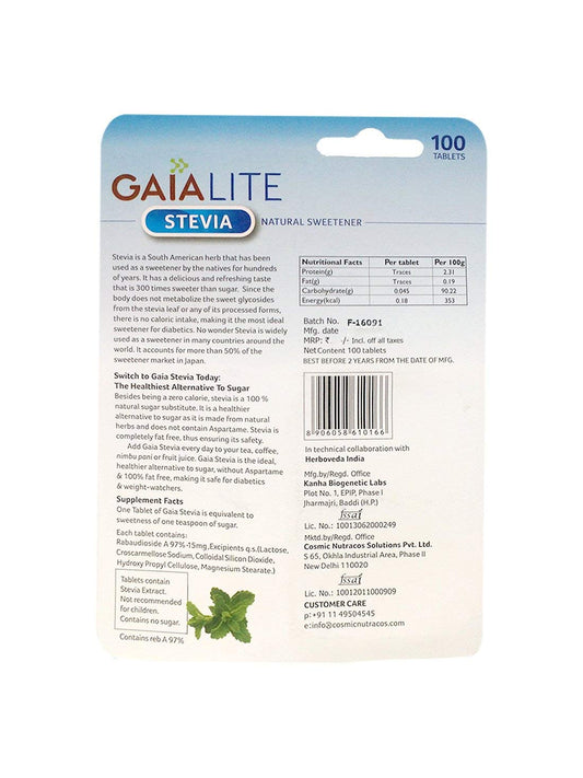 Gaia Lite Stevia Tablets