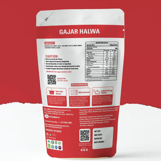 Fresh O Need Gajar Halwa - Ready To Eat 100 gms