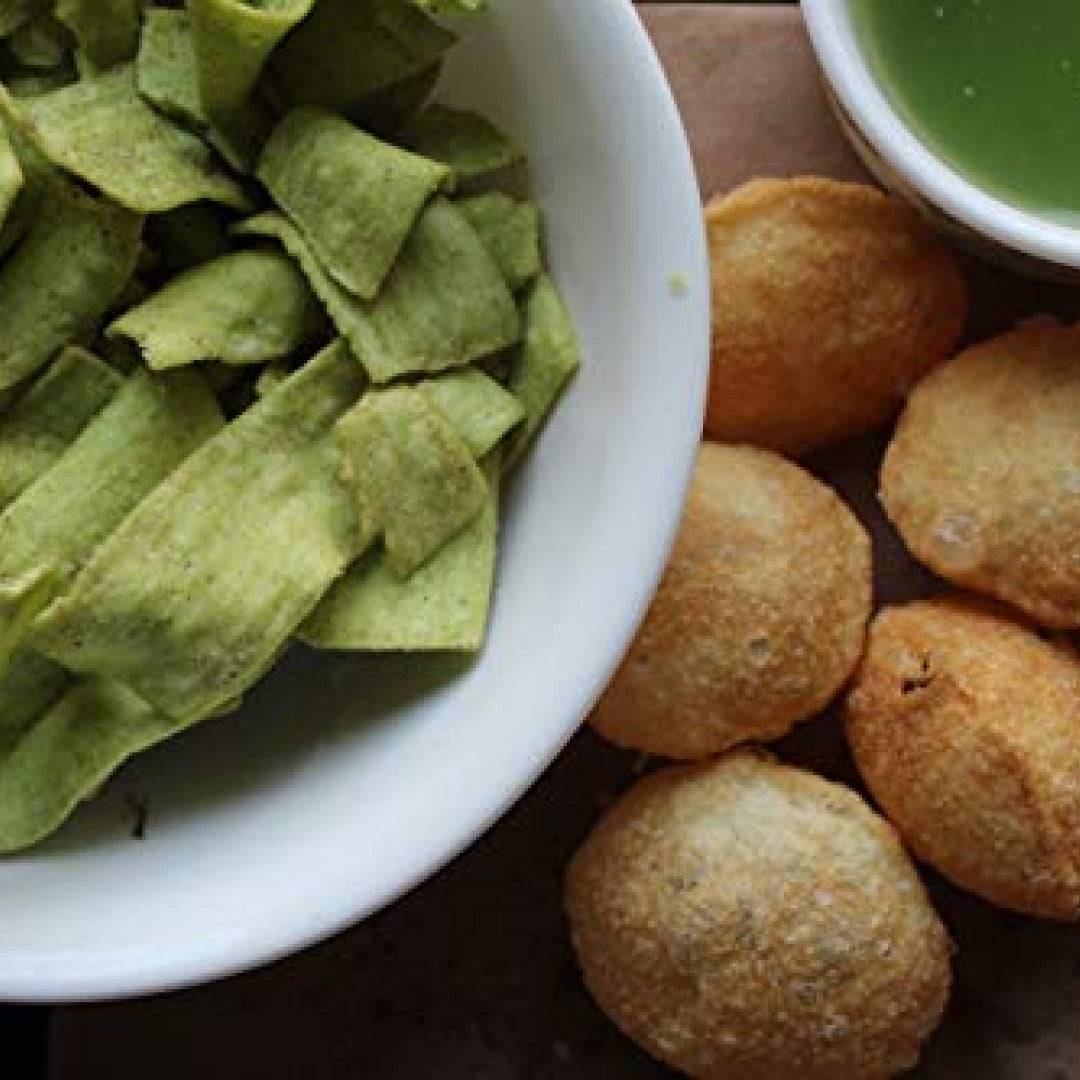 Ganesh Gruh Udyog Roasted Panipuri Chips - 200 gms