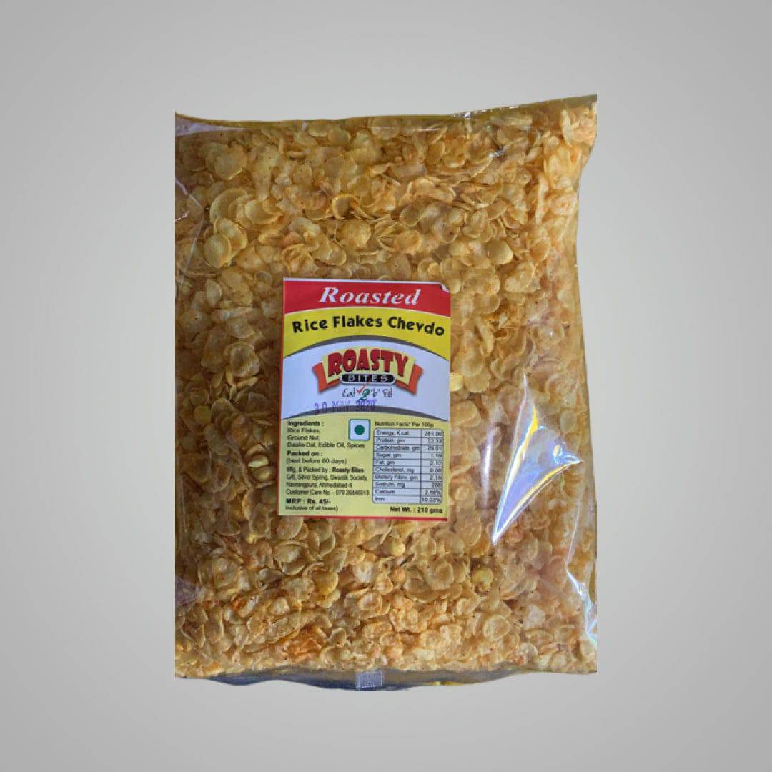 Ganesh Gruh Udyog Roasted Rice Flakes Chevda - 210 gms