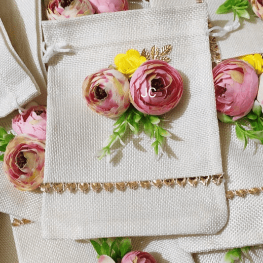 Jute potli gifting bag (set of 2)