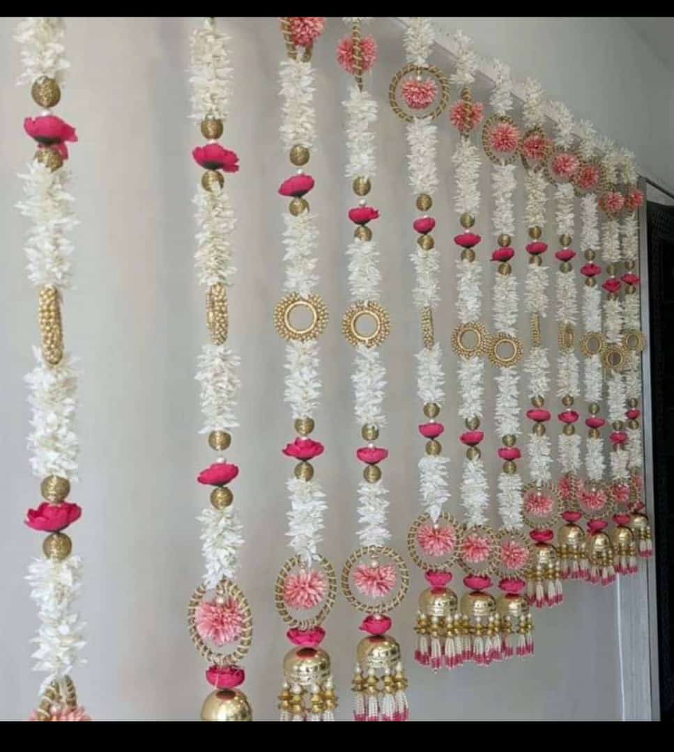 Floral Gajra Hanging – Set of 2 Strings (1 Pair) 36 inch each