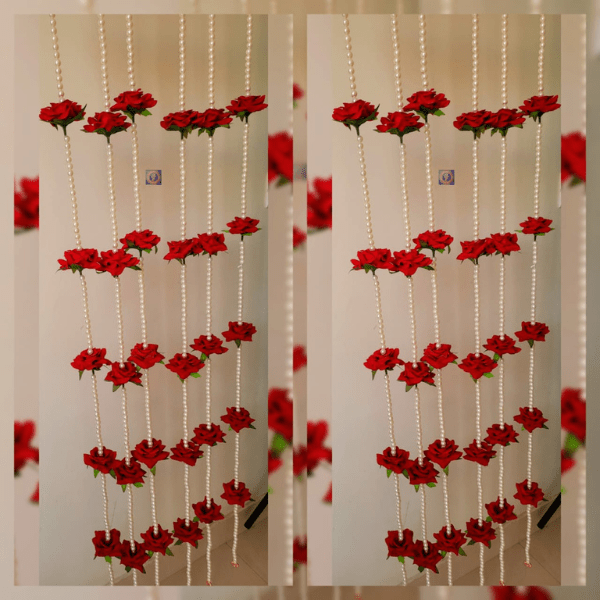 Pearl Rose Hangings | Set of 2