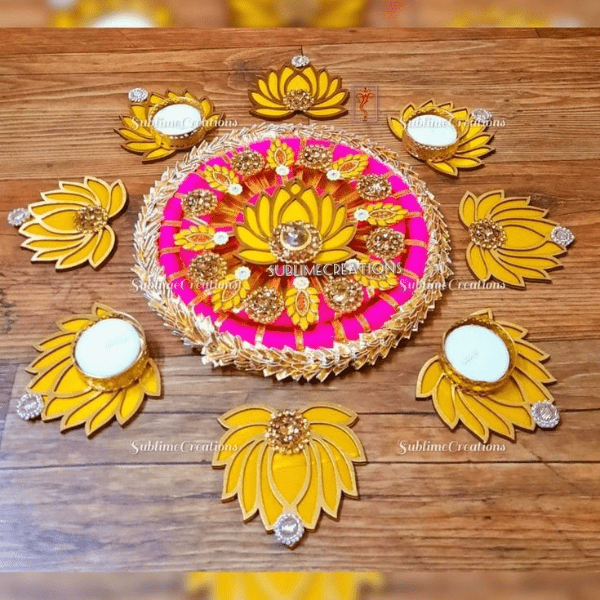 Beautiful Lotus Rangoli
